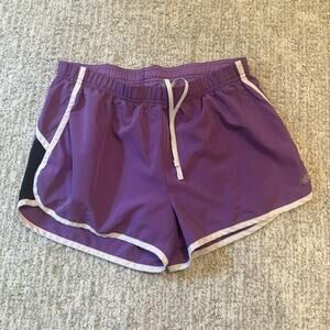 New Balance Women's Small Purple Athletic Running Shorts Drawstring Elastic